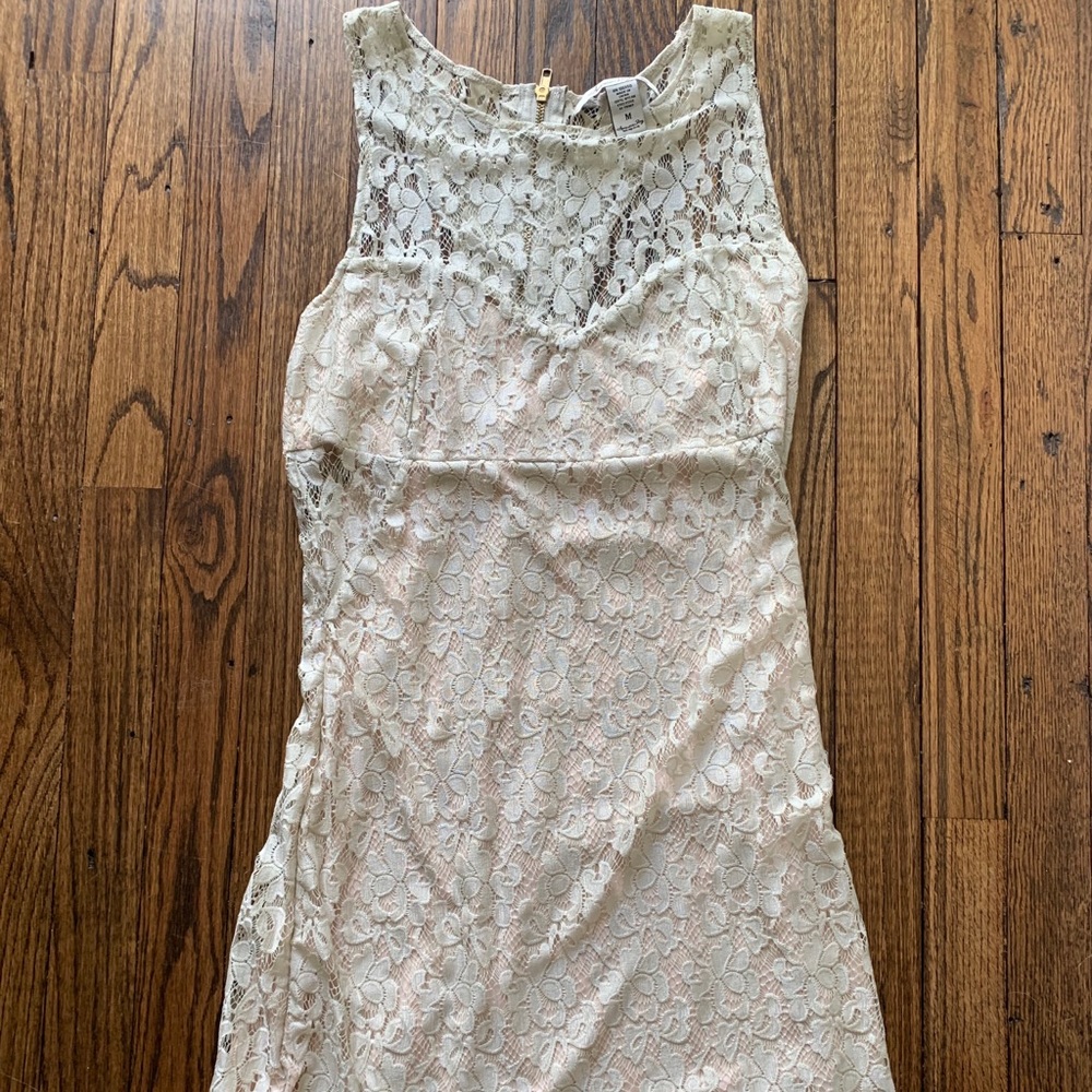 American Rag Floral Lace Halter Top Dress, Medium